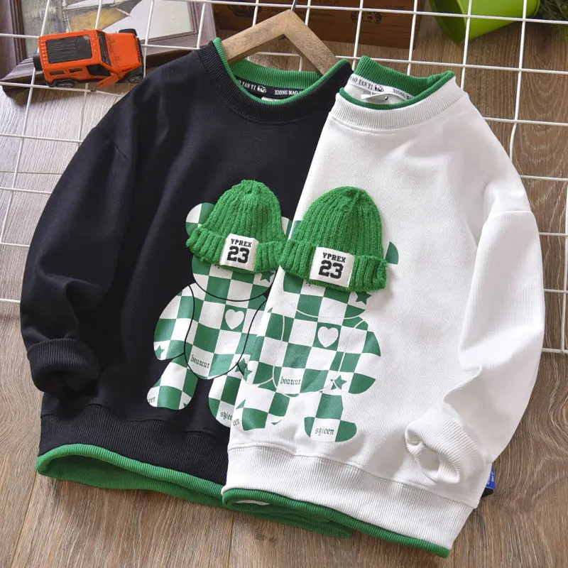 Spring And Autumn Boys' Long Sleeve T-shirt KID Splicing T-shirt Children's Clothing Children's T-shirt Top Children Sweatshirt
Spring And Autumn Boys' Long Sleeve T-shirt KID Splicing T-shirt Children's Clothing Children's T-shirt Top Children Sweatshirt