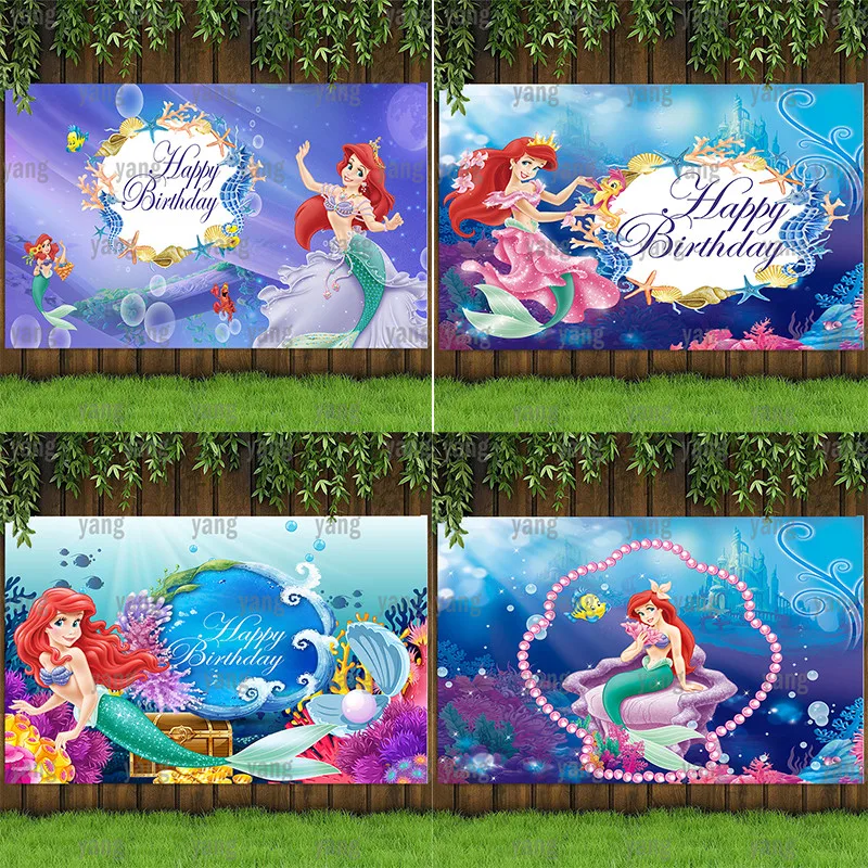 Disney Castle Princes Wedding Little Mermaid Ariel Bubble Undersea Backdrop Girls Birthday Party Baby Shower Banner
Disney Castle Princes Wedding Little Mermaid Ariel Bubble Undersea Backdrop Girls Birthday Party Baby Shower Banner