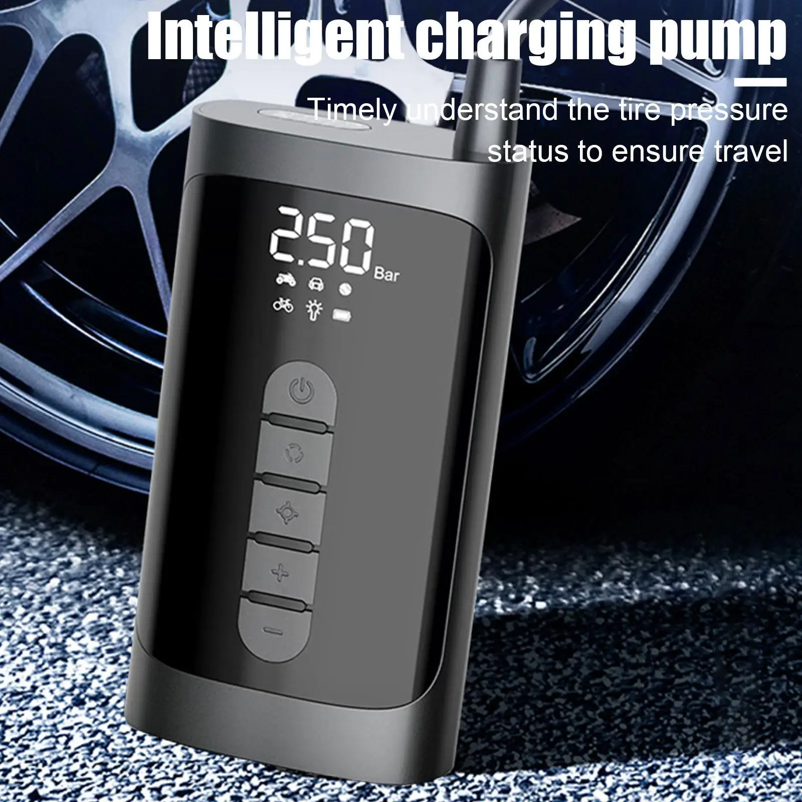 Portable Wireless Smart Car Air Pump Tire Air Pump Small Tire Pressure Detection Portable Air Pump
Portable Wireless Smart Car Air Pump Tire Air Pump Small Tire Pressure Detection Portable Air Pump
