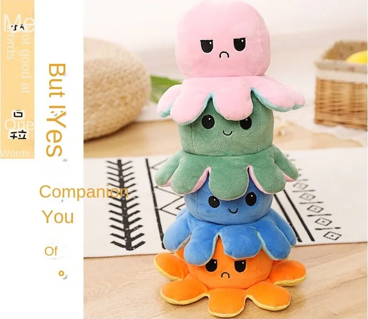 A birthday present Cute Flip Webfoot octopus figure double-sided expression (10×20 cm)
A birthday present Cute Flip Webfoot octopus figure double-sided expression (10×20 cm)
