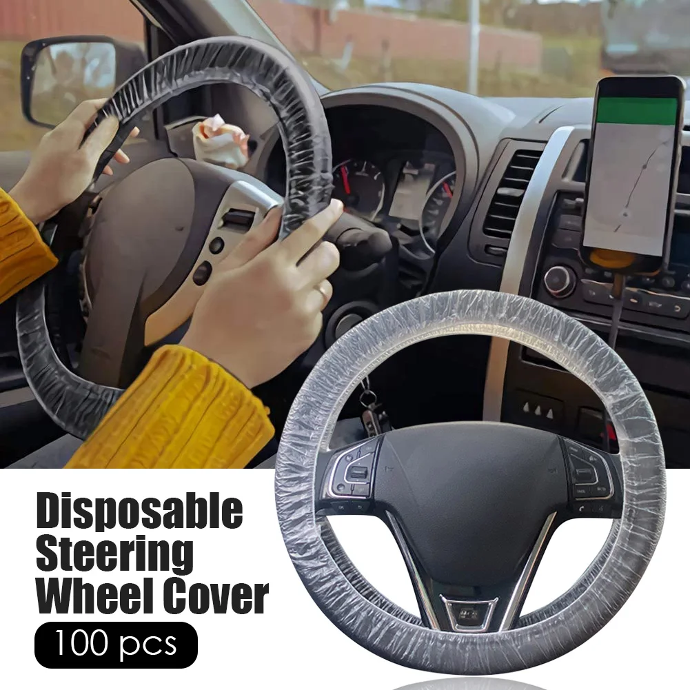 Disposable Plastic Steering Wheel Cover Pe Low Pressure Steering Wheel Protective Cover Car Maintenance Anti-fouling Accessories
Disposable Plastic Steering Wheel Cover Pe Low Pressure Steering Wheel Protective Cover Car Maintenance Anti-fouling Accessories