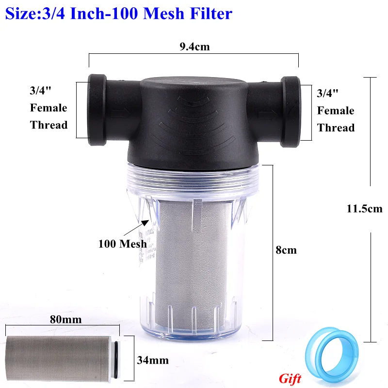 Фильтр для воды SgooHan 1/2", 3/4", 1"
Фильтр для воды SgooHan 1/2", 3/4", 1"