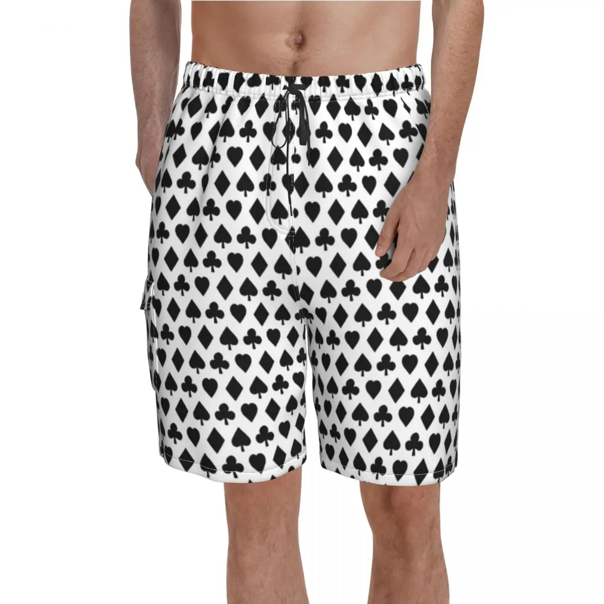 Poker Suits Pattern Board Shorts Playing Cards Beach Shorts Elastic Waist Classic Printed Swimming Trunks Plus Size
Poker Suits Pattern Board Shorts Playing Cards Beach Shorts Elastic Waist Classic Printed Swimming Trunks Plus Size