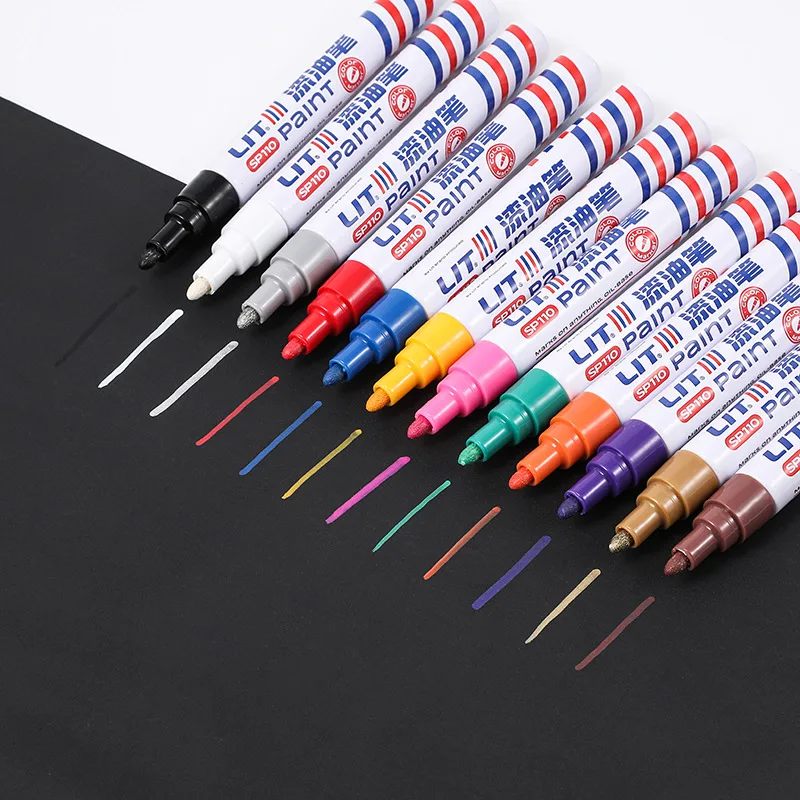 Colorful Paint Marker Pen Waterproof Lasting White Markers Tire Tread Rubber Fabric Paint Metal Face Art Permanent Paint Marker
Colorful Paint Marker Pen Waterproof Lasting White Markers Tire Tread Rubber Fabric Paint Metal Face Art Permanent Paint Marker