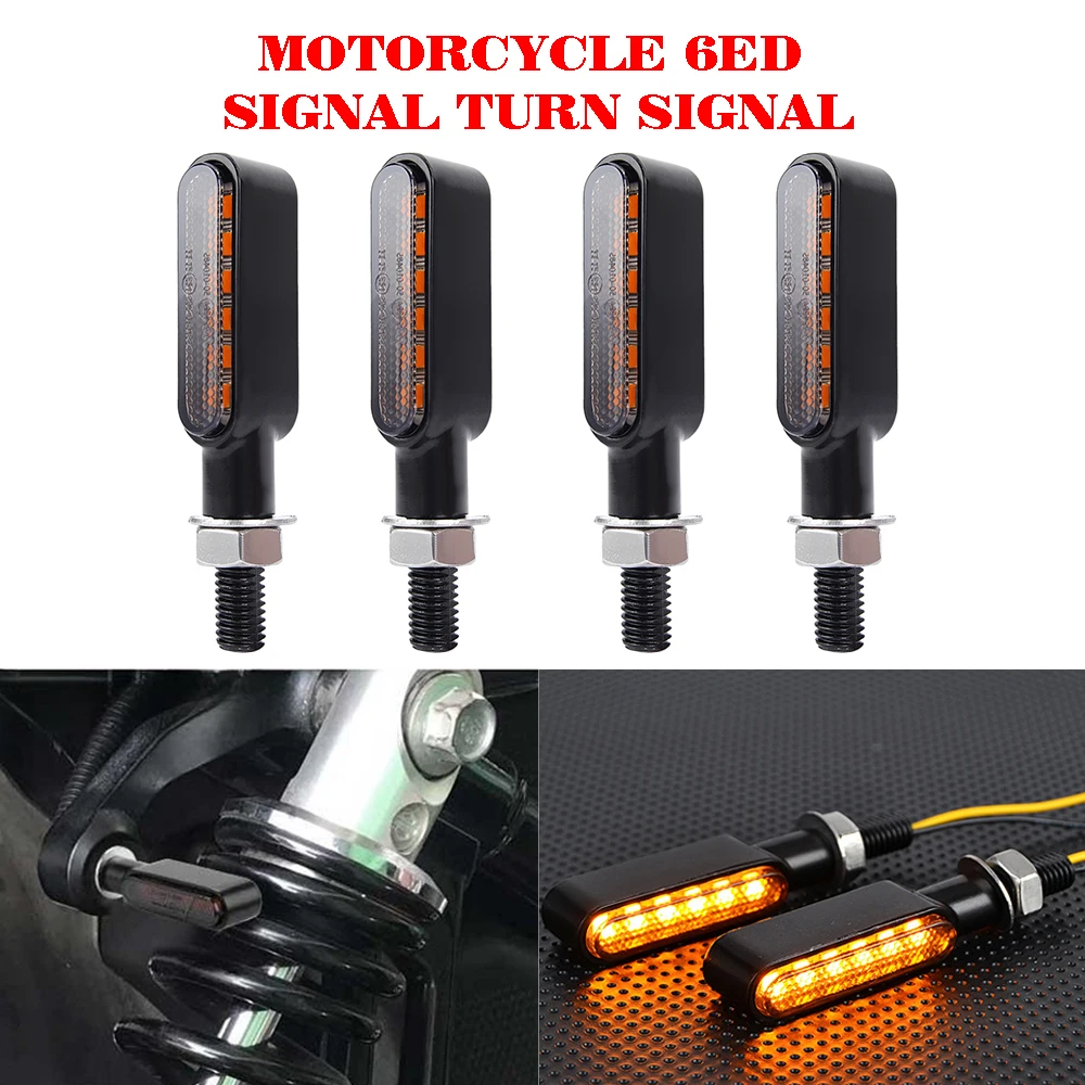 Motorcycle Led Light Turn Signal Mini 6LED Flashing Amber Flowing Water Indicator Lights Universal 12V For Yamaha Honda Suzuki
Motorcycle Led Light Turn Signal Mini 6LED Flashing Amber Flowing Water Indicator Lights Universal 12V For Yamaha Honda Suzuki