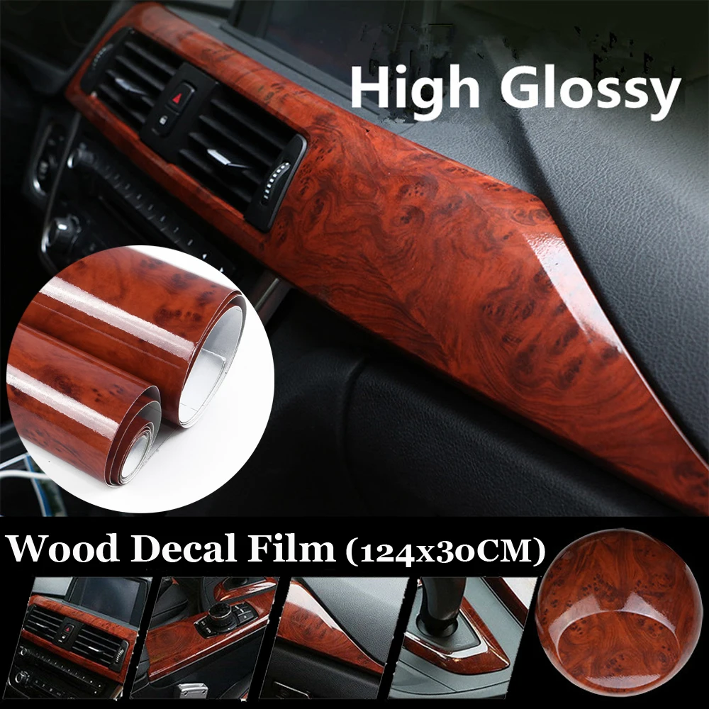 Car Glossy Sticker Automotive Interior Adhesive Waterproof Wood Grain Vinyl Film Decals Auto Styling Accessories 30x124CM
Car Glossy Sticker Automotive Interior Adhesive Waterproof Wood Grain Vinyl Film Decals Auto Styling Accessories 30x124CM
