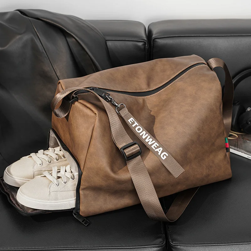 Korean Gym Bags for Men Free Shipping Leather Weekender Bags Retro Sport Bag Large Capacity Travel Bags Fashion Man Shoulder Bag
Korean Gym Bags for Men Free Shipping Leather Weekender Bags Retro Sport Bag Large Capacity Travel Bags Fashion Man Shoulder Bag