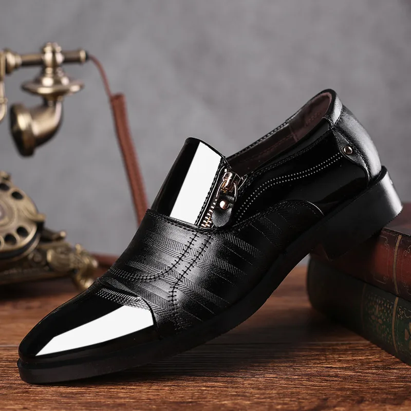 Fashion Classic Business Men's Dress Shoes Fashion Elegant Formal Wedding Shoes Men Black Slip On Office Oxford Shoes For Men
Fashion Classic Business Men's Dress Shoes Fashion Elegant Formal Wedding Shoes Men Black Slip On Office Oxford Shoes For Men
