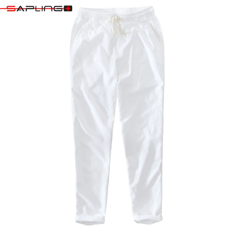 New Linen Thin Casual Pants Men's Summer Mid Waist White Trousers Men Solid Color Beach Pants Drawstring Elastic Waist Trousers
New Linen Thin Casual Pants Men's Summer Mid Waist White Trousers Men Solid Color Beach Pants Drawstring Elastic Waist Trousers