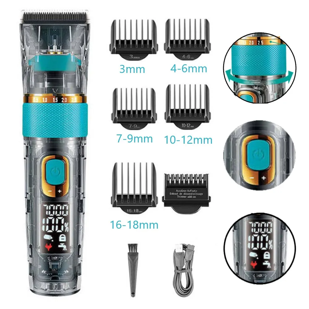 Перезаряжаемая профессиональная машинка для стрижки волос триммер для мужчин бритва машинка для стрижки волос аксессуары для парикмахера машинка для стрижки бороды
Перезаряжаемая профессиональная машинка для стрижки волос триммер для мужчин бритва машинка для стрижки волос аксессуары для парикмахера машинка для стрижки бороды