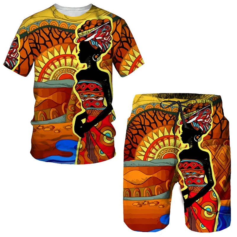 African Tribal Print Women's/Men's T-shirts Sets Africa Dashiki Men’s Tracksuit/Vintage Tops Sport And Leisure Summer Male Suit
African Tribal Print Women's/Men's T-shirts Sets Africa Dashiki Men’s Tracksuit/Vintage Tops Sport And Leisure Summer Male Suit