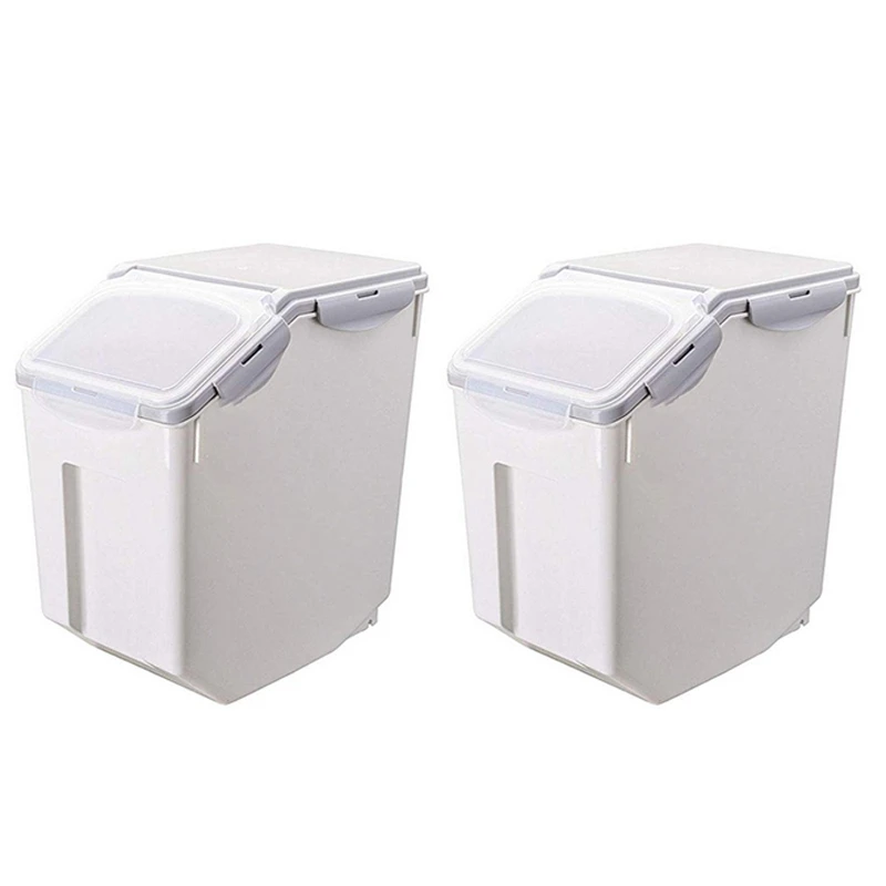 2 Pack Moisture-Proof Sealed Rice Box Rice Storage Container With Wheels Seal Locking Lid PP
2 Pack Moisture-Proof Sealed Rice Box Rice Storage Container With Wheels Seal Locking Lid PP