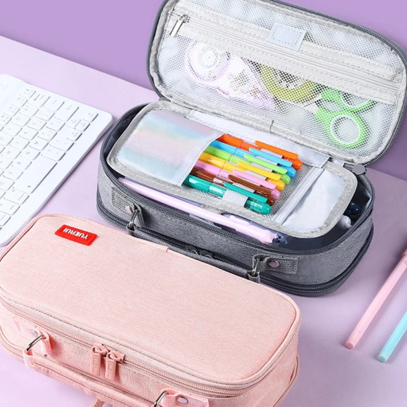 Large Capacity Pencil Case Double Side Macaron Color Canvas Pen Bag Storage Pouch Stationery For Junior High School Students
Large Capacity Pencil Case Double Side Macaron Color Canvas Pen Bag Storage Pouch Stationery For Junior High School Students