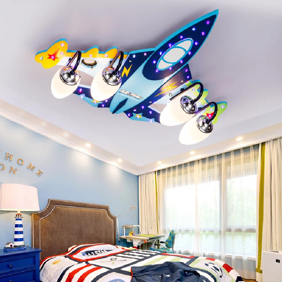

Мальчик Дети Спальня Декор светодиодные лампы для комнаты люстра внутреннего освещения люстры потолочные лампы для гостиной Декор