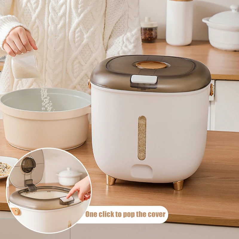 7.5/10KG Portable household large capacity rice storage drum, moisture-proof sealed grain storage drum, flour storage drum new
7.5/10KG Portable household large capacity rice storage drum, moisture-proof sealed grain storage drum, flour storage drum new