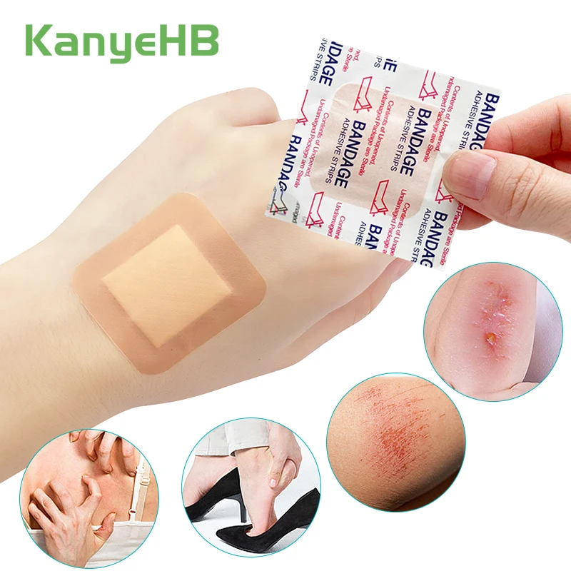 

100Pcs Breathable Band-Aids Hemostasis Bandages First Aid Medical Anti-Bacteria Wound Plaster Home Travel Emergency Patch A1584
