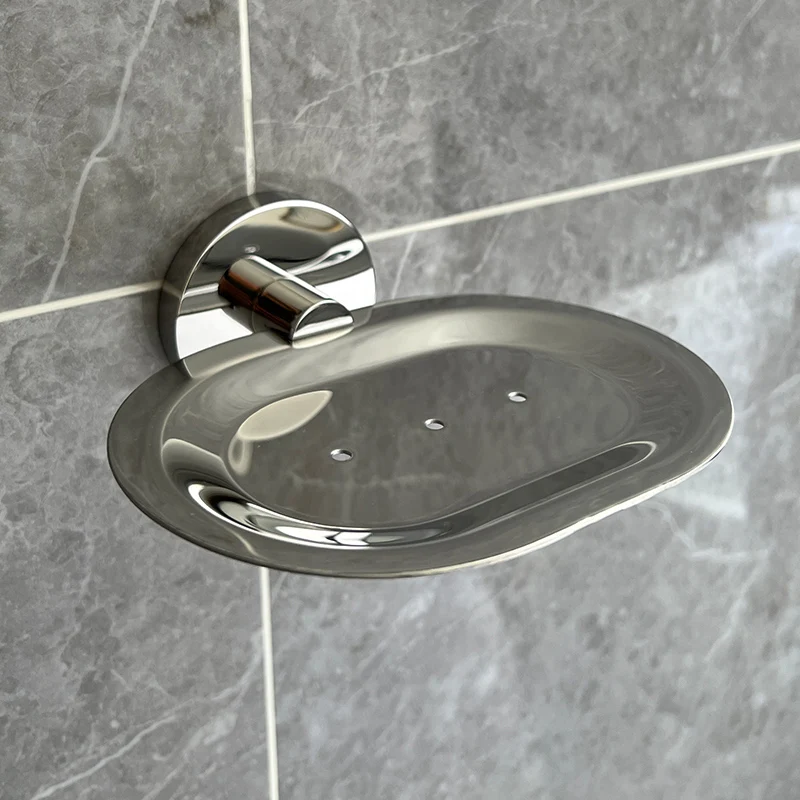 Soap dish 304 stainless steel polished bright silver anti-rust anti-corrosion soap rack light luxury quality with drain
Soap dish 304 stainless steel polished bright silver anti-rust anti-corrosion soap rack light luxury quality with drain