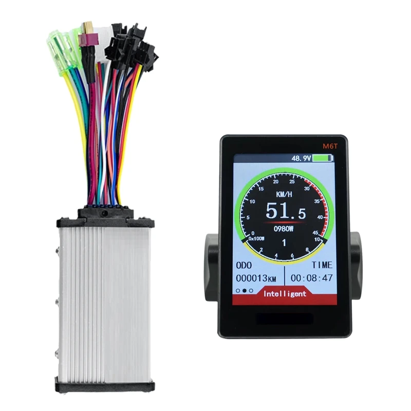 M6T Electric Bike LCD Display Meter+36V 350W Sine Wave Controller Color Screen With USB Universal Black Fit For E-Bike E Scooter
M6T Electric Bike LCD Display Meter+36V 350W Sine Wave Controller Color Screen With USB Universal Black Fit For E-Bike E Scooter