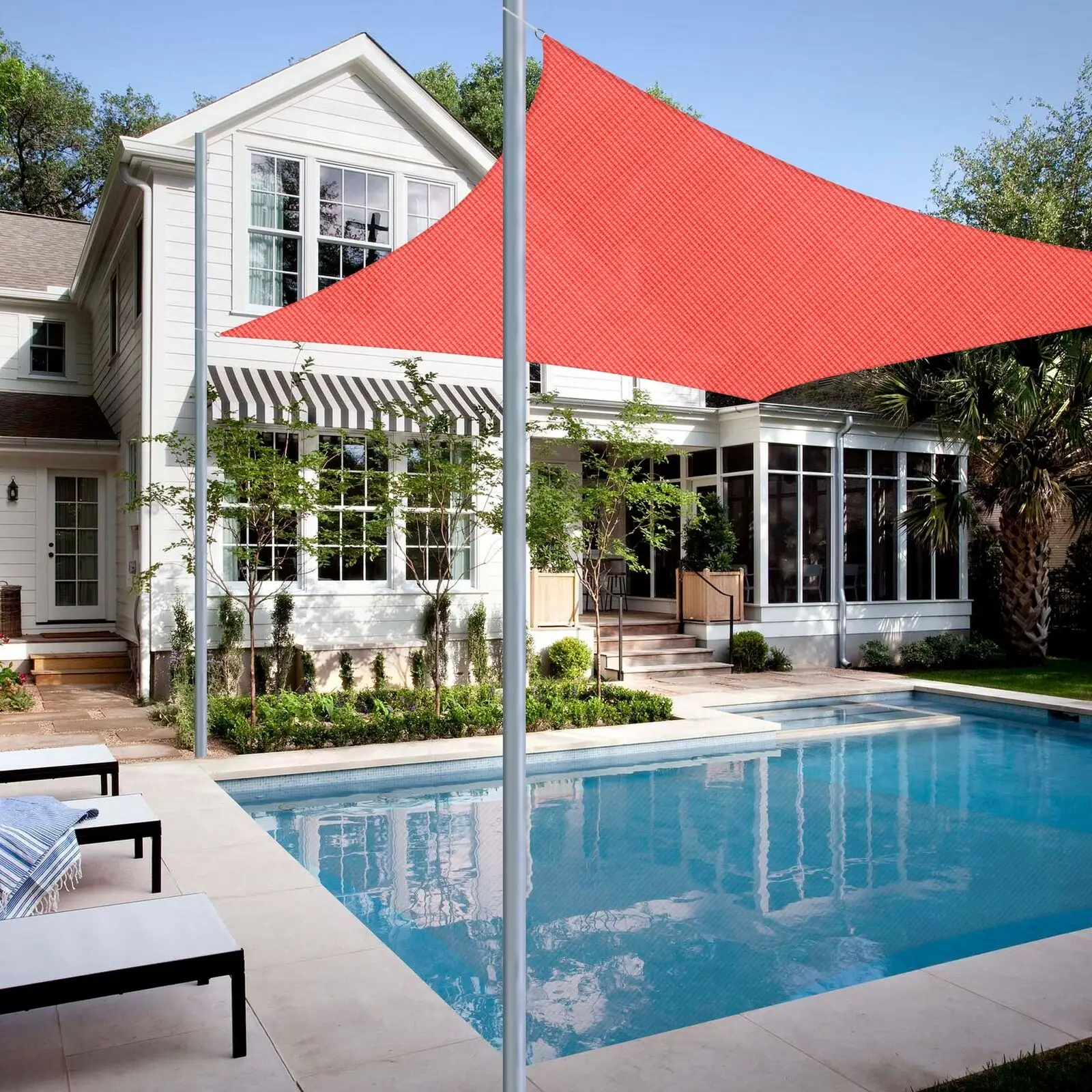 13'x10' Decorative & Effective Rectangle Sun Shade Sail UV Protection Red
13'x10' Decorative & Effective Rectangle Sun Shade Sail UV Protection Red
