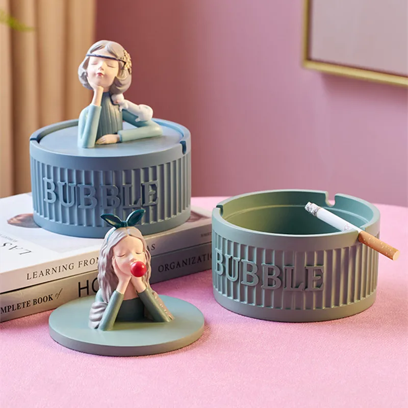Nordic Light Luxury INS Wind Lovely Girl Ashtray Family Living Room Creative Personality Trend Belt Cover To Prevent Ash
Nordic Light Luxury INS Wind Lovely Girl Ashtray Family Living Room Creative Personality Trend Belt Cover To Prevent Ash