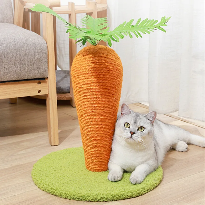

Симпатичная Когтеточка для моркови, кошачье дерево, башня, кошачья Когтеточка для скалолазания, точилка для кошек, игрушки для кошек