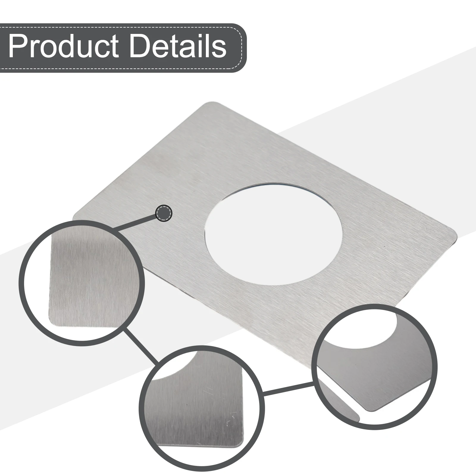 High Quality Brand New Doors Lock Plate Tools Silver Stainless Steel With Tape 2Pcs Ball Lock Deadbolt Rounded Corners
High Quality Brand New Doors Lock Plate Tools Silver Stainless Steel With Tape 2Pcs Ball Lock Deadbolt Rounded Corners