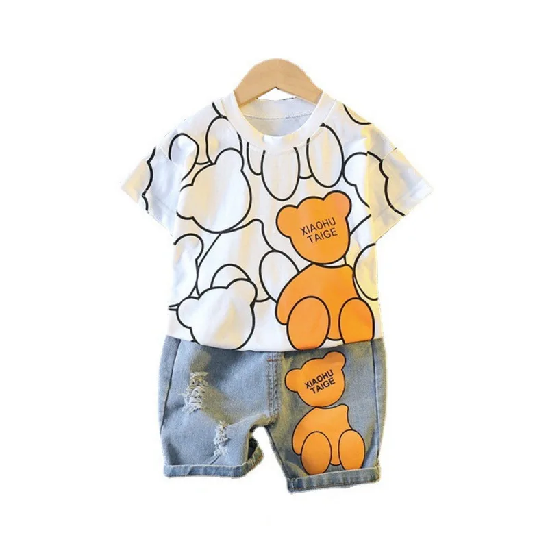 New Summer Baby Girls Clothes Suit Children Boys Fashion Cartoon T-Shirt Shorts 2Pcs/Sets Toddler Casual Costume Kids Tracksuits
New Summer Baby Girls Clothes Suit Children Boys Fashion Cartoon T-Shirt Shorts 2Pcs/Sets Toddler Casual Costume Kids Tracksuits