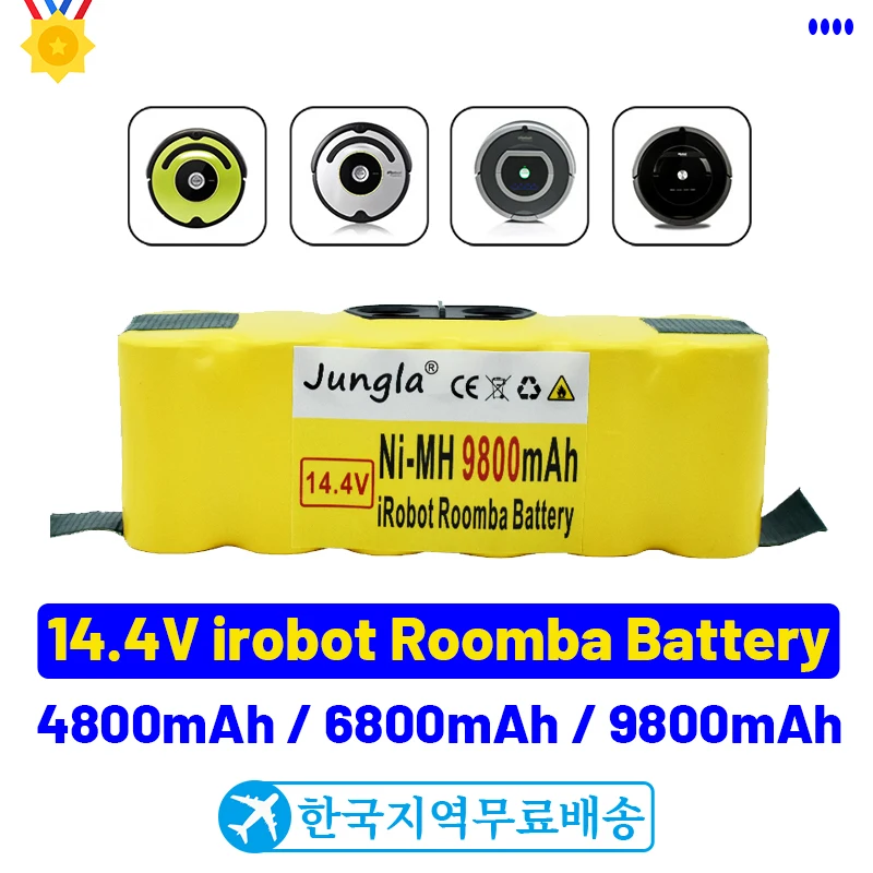 New 14.4V 9800mAh Replacement NI-Mh Battery for iRobot Roomba 500 600 700 800 Series for roomba 880 760 530 555 560 581 620 650
New 14.4V 9800mAh Replacement NI-Mh Battery for iRobot Roomba 500 600 700 800 Series for roomba 880 760 530 555 560 581 620 650