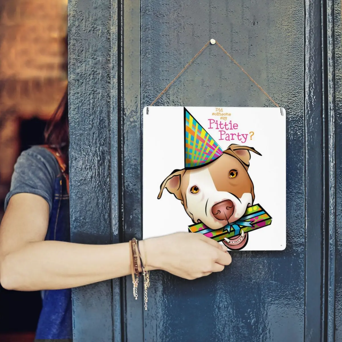 Pittie вечерние металлический жестяной знак, Декор, настенное искусство, прочный декор для бара, декора, фестивалей
Pittie вечерние металлический жестяной знак, Декор, настенное искусство, прочный декор для бара, декора, фестивалей