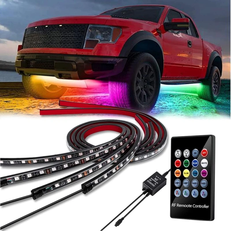 Car Flexible Underbody Strip Lights LED Underglow Remote APP Control RGB Neon Decorative Ambient Atmosphere Lamp Accessories
Car Flexible Underbody Strip Lights LED Underglow Remote APP Control RGB Neon Decorative Ambient Atmosphere Lamp Accessories