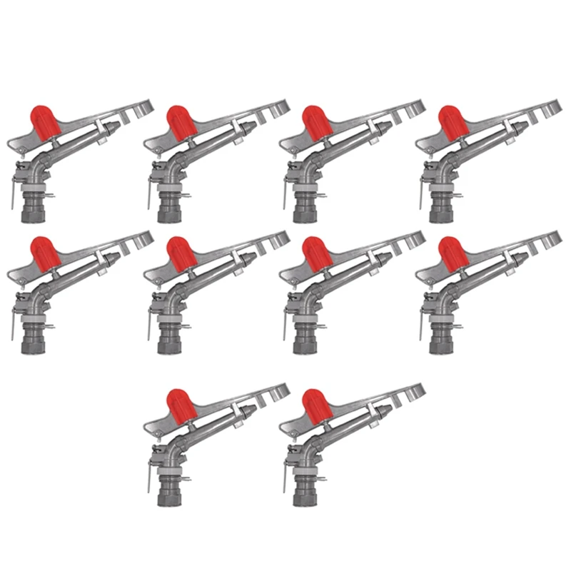 10Pcs 1.5 Inch Zinc Alloy Nozzle Irrigation Sprinkler Water System 360 Degrees Adjustable Rain Spray Field Sprinklers
10Pcs 1.5 Inch Zinc Alloy Nozzle Irrigation Sprinkler Water System 360 Degrees Adjustable Rain Spray Field Sprinklers