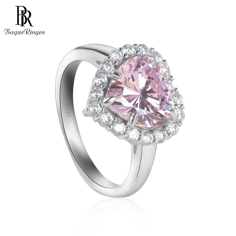 Bague Ringen Heart Red Pink Diamond Rings For Women Girl Real 925 Sterling Silver Heart Of The Sea Wedding Party Fine Jewelry
Bague Ringen Heart Red Pink Diamond Rings For Women Girl Real 925 Sterling Silver Heart Of The Sea Wedding Party Fine Jewelry