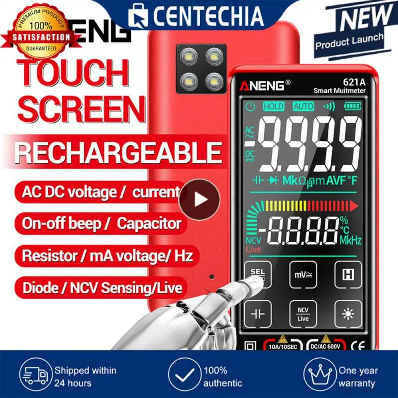 Digital Multimeter 9999 Counts Multifunctional Touch Screen Multimeter Form 10a Tester Transistor Intelligent Multimeter
Digital Multimeter 9999 Counts Multifunctional Touch Screen Multimeter Form 10a Tester Transistor Intelligent Multimeter