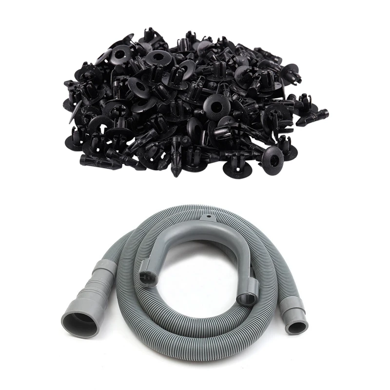 1.5M 5Ft 59 Inch Machine Dishwasher Drain Hose Extension Washing Pipe With Bracket Set With 7Mm Hole Plastic Rivets Fastener Aut 
1.5M 5Ft 59 Inch Machine Dishwasher Drain Hose Extension Washing Pipe With Bracket Set With 7Mm Hole Plastic Rivets Fastener Aut