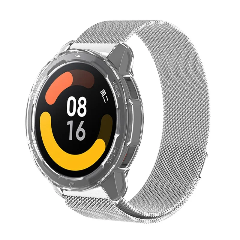 

Корпус для часов 2 в 1, Магнитная Петля для Xiaomi Watch S1 Active, ремешок, защитный чехол, металлический браслет для Xiaomi Watch Color 2 Band