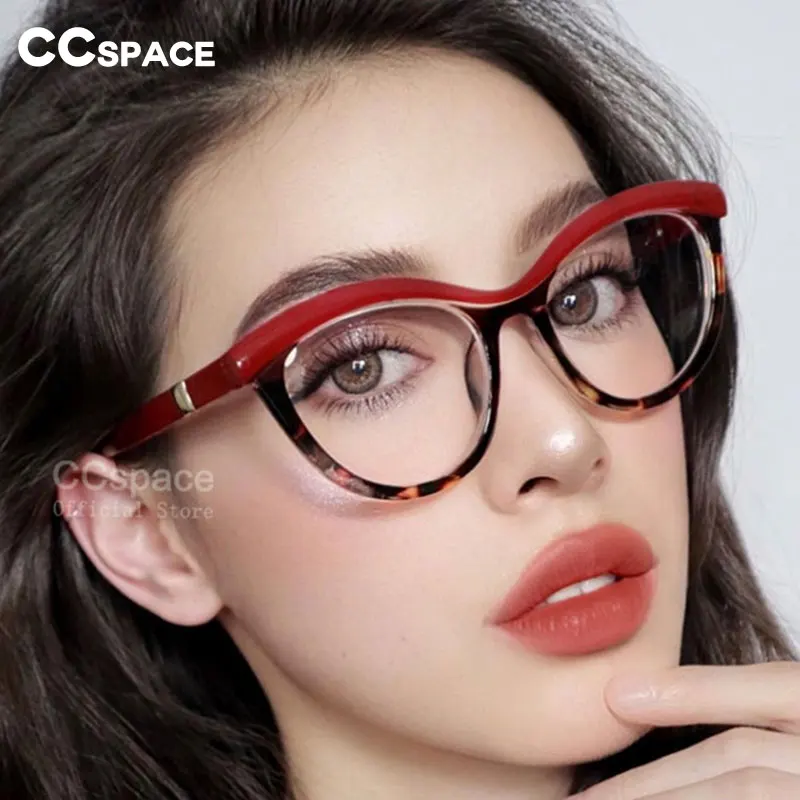 45490 Ladies Eyebrows Square Frames Women Brand Designer Optical Fashion EyeGlasses Computer Glasses | Eyeglasses