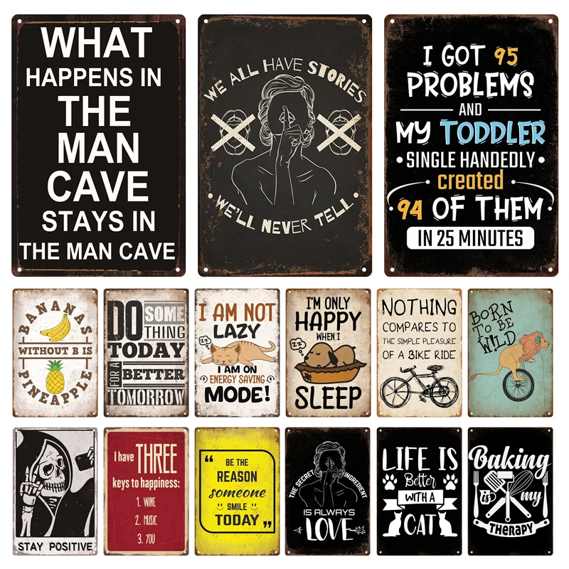 Funny Quote Sarcastic Vintage Posters Life Tin Sign Retro Plaque Metal Plate Wall Art Decor for Home Garden Courtyard Room Gift
Funny Quote Sarcastic Vintage Posters Life Tin Sign Retro Plaque Metal Plate Wall Art Decor for Home Garden Courtyard Room Gift