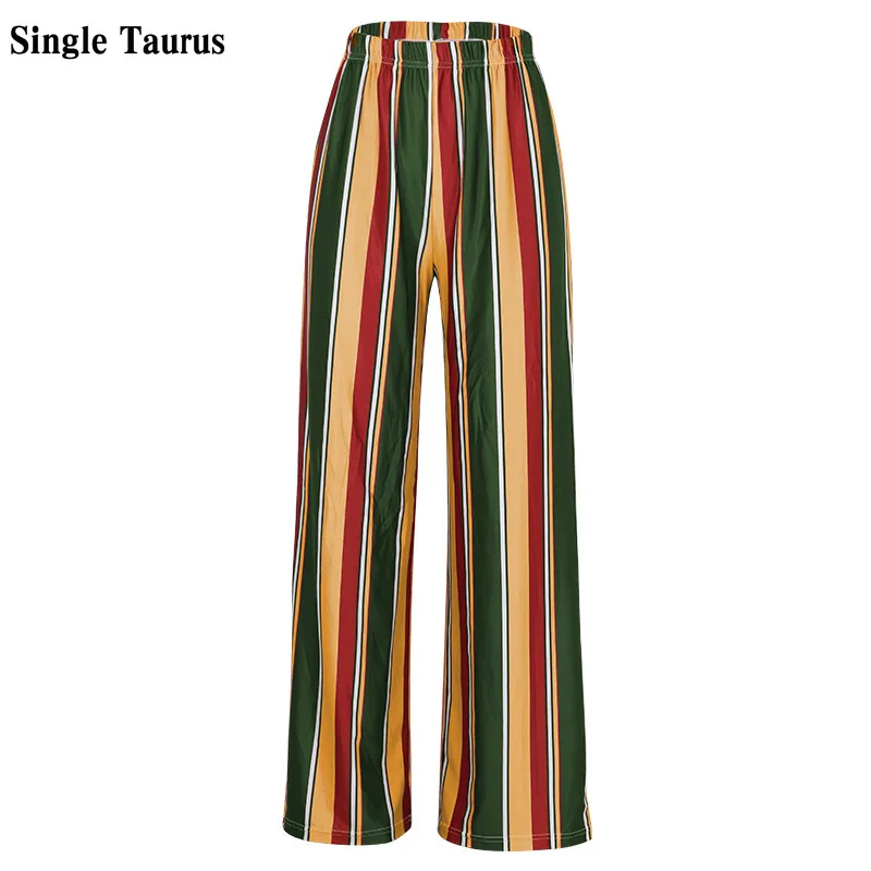 Womans Stripe Print Pants Elastic Waist Causal Streetwear Loose Wide Leg Straight Side Stripe Women Trousers Clothes Sweat Pant
Womans Stripe Print Pants Elastic Waist Causal Streetwear Loose Wide Leg Straight Side Stripe Women Trousers Clothes Sweat Pant