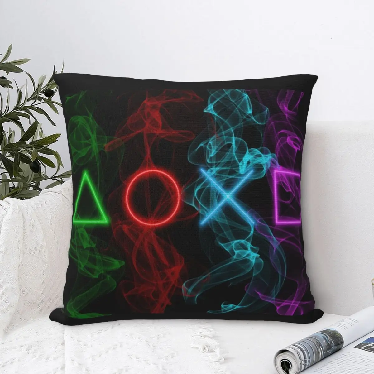 Controller Buttons Smoke Square Pillowcase Cushion Cover Decorative Pillow Case Polyester Throw Pillow cover For Home Sofa
Controller Buttons Smoke Square Pillowcase Cushion Cover Decorative Pillow Case Polyester Throw Pillow cover For Home Sofa