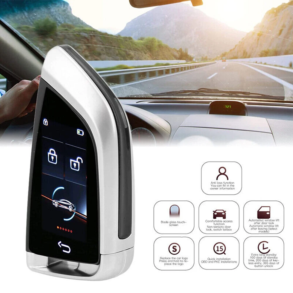 Smart Remote Car Key HD LCD Touch Screen Remote Car Key Start Keyless Entry Kit Keyless Door Unlock Automatic Lock
Smart Remote Car Key HD LCD Touch Screen Remote Car Key Start Keyless Entry Kit Keyless Door Unlock Automatic Lock