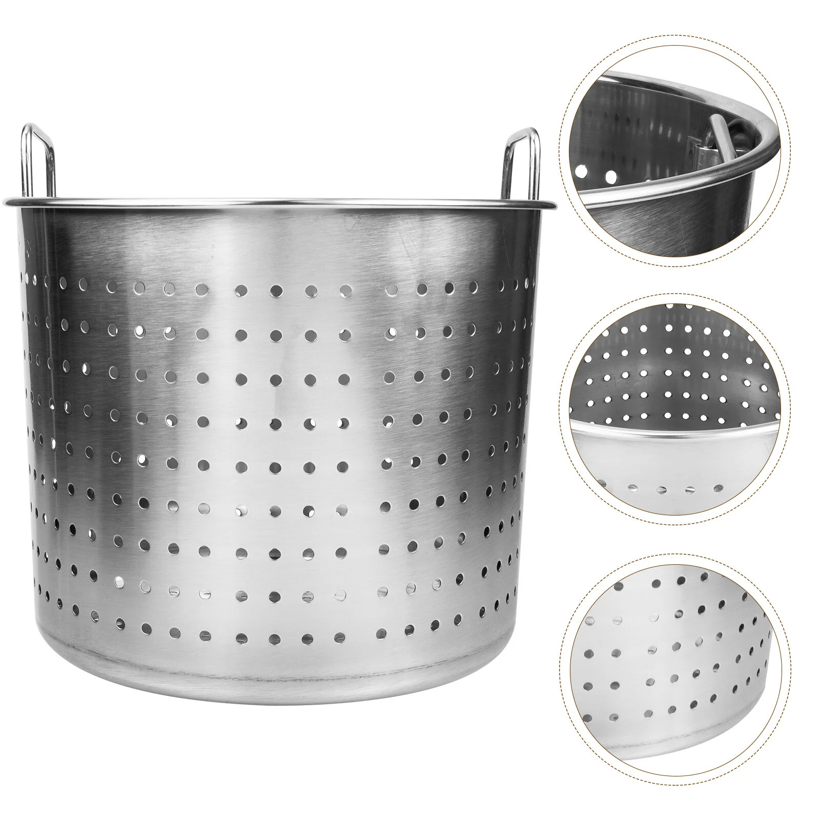 Noodles Pasta Seafood Stew Stainless Steel Bucket Filter Basket Large Leaky Pot Crawfish Kitchen Supplies
Noodles Pasta Seafood Stew Stainless Steel Bucket Filter Basket Large Leaky Pot Crawfish Kitchen Supplies