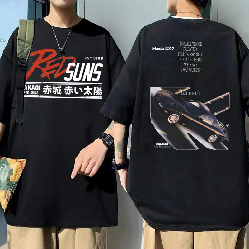Japanese Anime Drift Initial D Akagi RedSuns Printed Tshirt Manga Men Oversized T-shirts Skyline GTR JDM Racing Graphic T Shirt
Japanese Anime Drift Initial D Akagi RedSuns Printed Tshirt Manga Men Oversized T-shirts Skyline GTR JDM Racing Graphic T Shirt