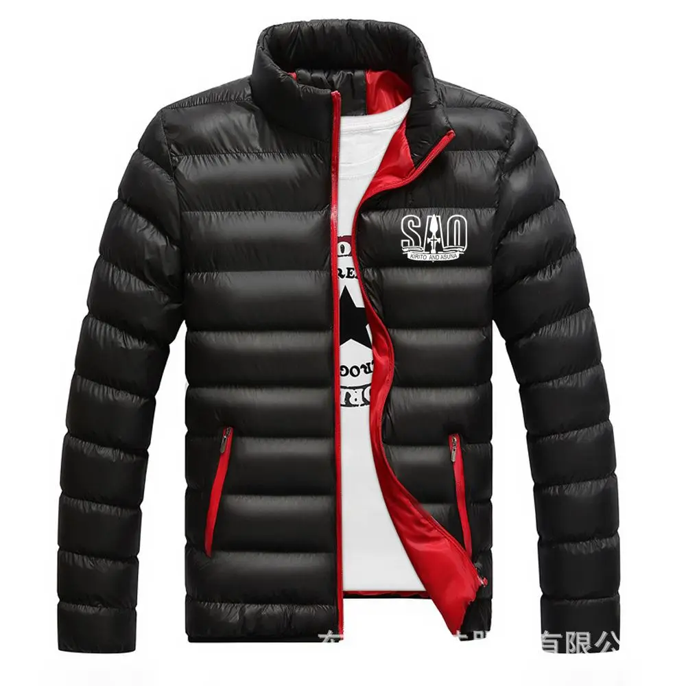 Sword Art Online SAO Casual Zipper Hoodies Men's Cotton Clothing Winter Warm Jackets Harajuku Male Stand Collar Tops Coats
Sword Art Online SAO Casual Zipper Hoodies Men's Cotton Clothing Winter Warm Jackets Harajuku Male Stand Collar Tops Coats