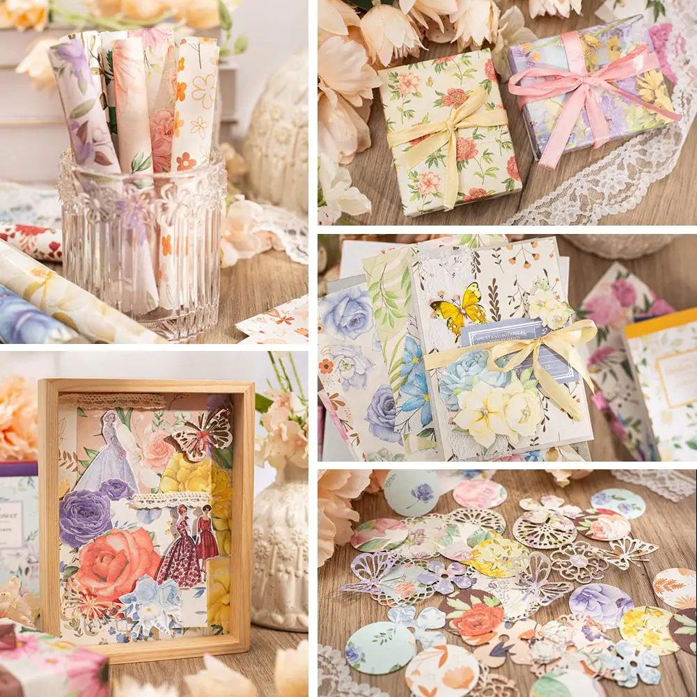 Book Vintage Flower Message Paper Beautiful Rose Hand Decorative Account Paper Card Aesthetics Material H5G3
Book Vintage Flower Message Paper Beautiful Rose Hand Decorative Account Paper Card Aesthetics Material H5G3