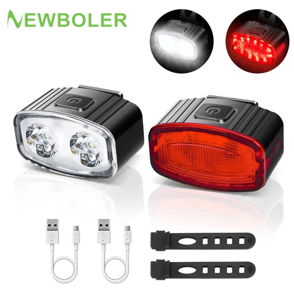 NEWBOLER Bike Tail Light Headlight Rainproof USB Rechargeable LED Cycling Taillight MTB Bicycle Rear Light Safety Warning Lamp
NEWBOLER Bike Tail Light Headlight Rainproof USB Rechargeable LED Cycling Taillight MTB Bicycle Rear Light Safety Warning Lamp