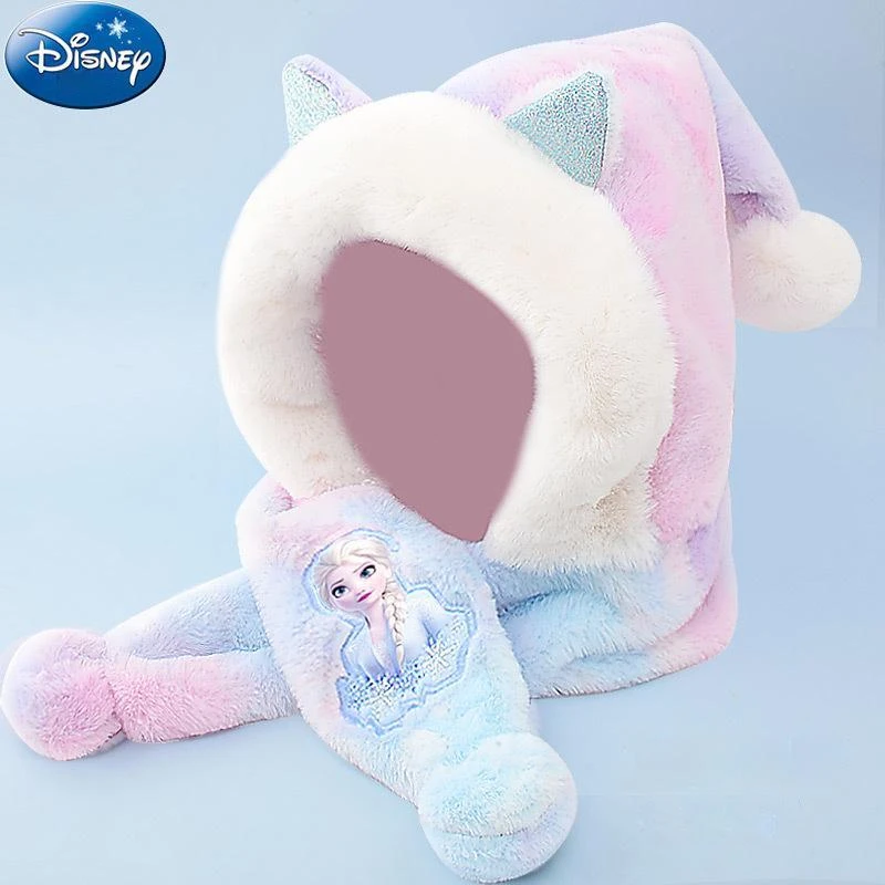 Disney Frozen Children Scarf Hat For Girls Elsa Anna Autumn Winter Outdoor Thick Knitted Hats Keep Warm Two Piece Set Kids Gifts
Disney Frozen Children Scarf Hat For Girls Elsa Anna Autumn Winter Outdoor Thick Knitted Hats Keep Warm Two Piece Set Kids Gifts
