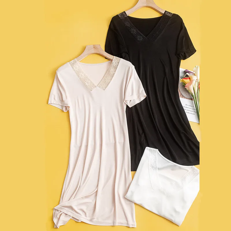 Summer Real Silk Nightdress Women 23% Mulberry Silk Sleep Dress Basic Lace V-neck Underwear Breathable Home Dress Sleepwear
Summer Real Silk Nightdress Women 23% Mulberry Silk Sleep Dress Basic Lace V-neck Underwear Breathable Home Dress Sleepwear