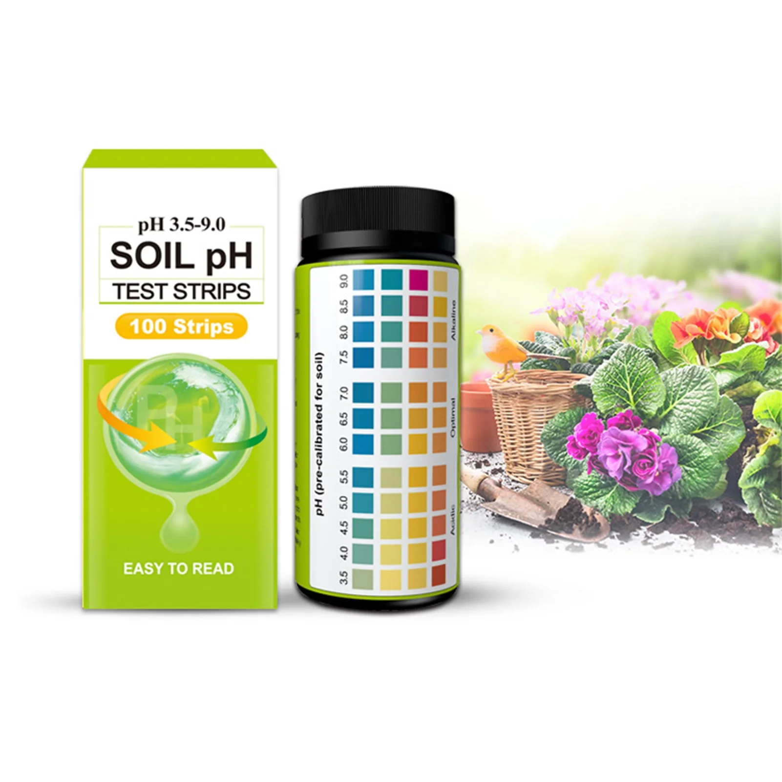 100pcs PH Soil Tester Professional 3.5-9.0 PH Litmus Paper Ph Test Strips Water Cosmetics Soil Acidity Test Strips
100pcs PH Soil Tester Professional 3.5-9.0 PH Litmus Paper Ph Test Strips Water Cosmetics Soil Acidity Test Strips