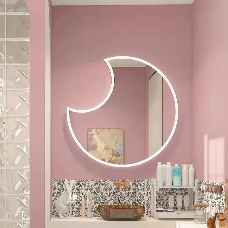 Led Lighted Makeup Mirror Wall Stickers Decorative Moon Modern Design Shower Mirror Dressing Table Espejo Redondo Kawaii Room
Led Lighted Makeup Mirror Wall Stickers Decorative Moon Modern Design Shower Mirror Dressing Table Espejo Redondo Kawaii Room