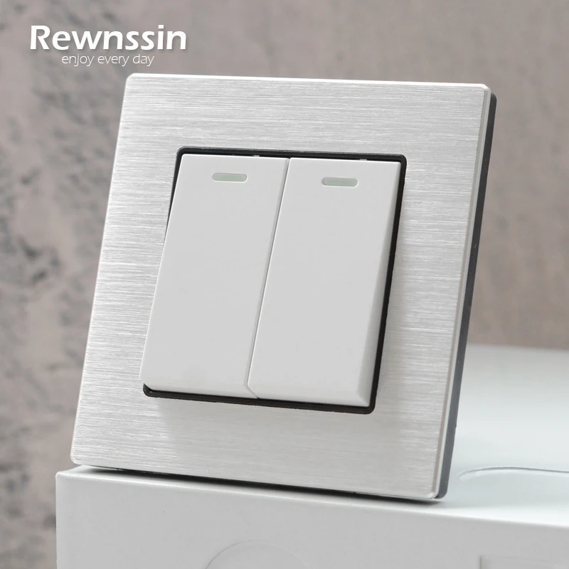 Rewnssin 1 2 3 4 Gang Light Switches Screwless Rocker On Off Brushed Aluminum EU France Wall Power Socket USB C Charge Outlet
Rewnssin 1 2 3 4 Gang Light Switches Screwless Rocker On Off Brushed Aluminum EU France Wall Power Socket USB C Charge Outlet
